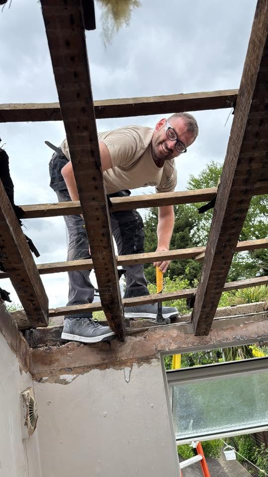 Matt Norwood on a job site in Gloucester