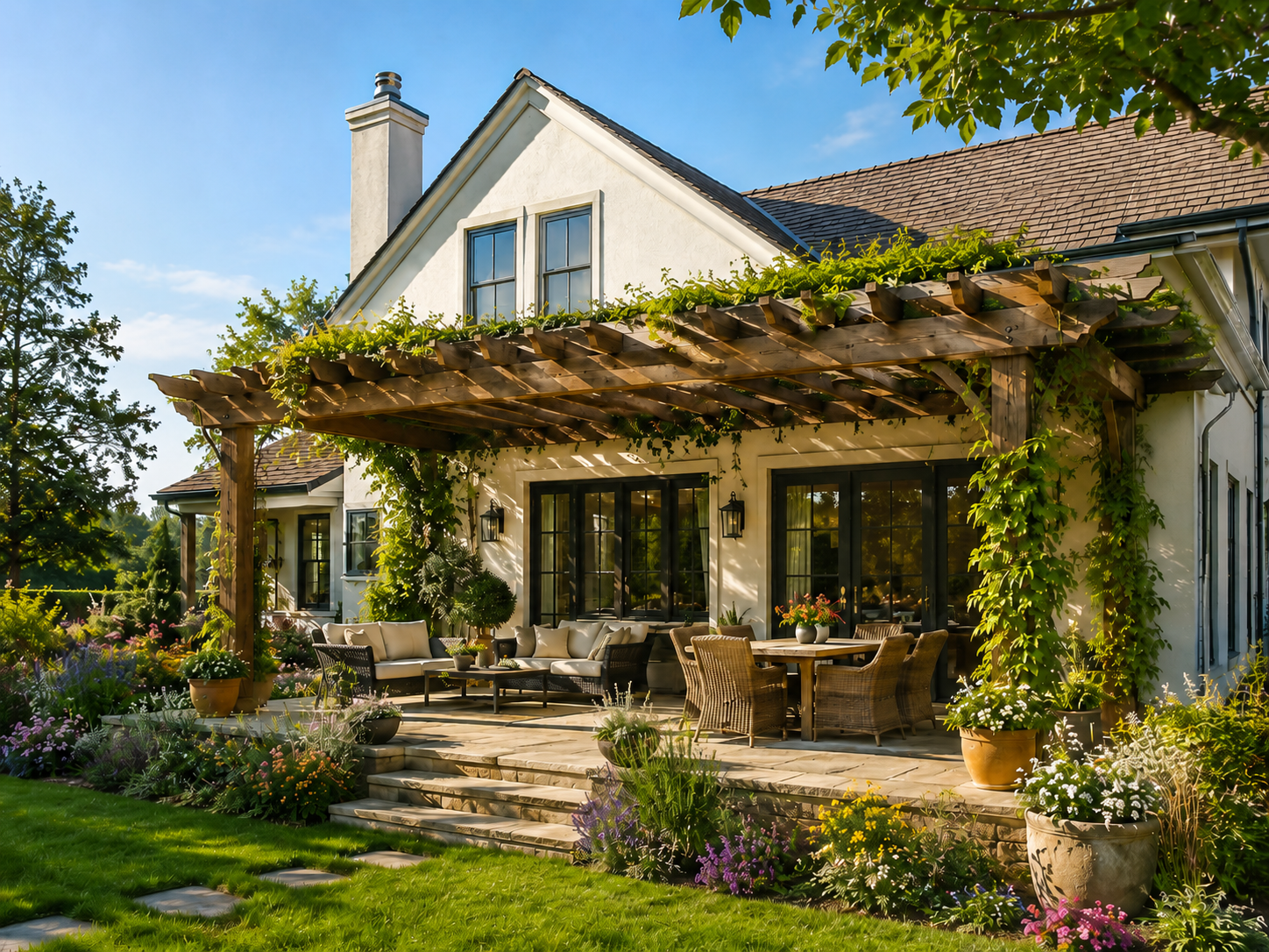 Why a South-Facing Pergola Keeps Your House Cooler